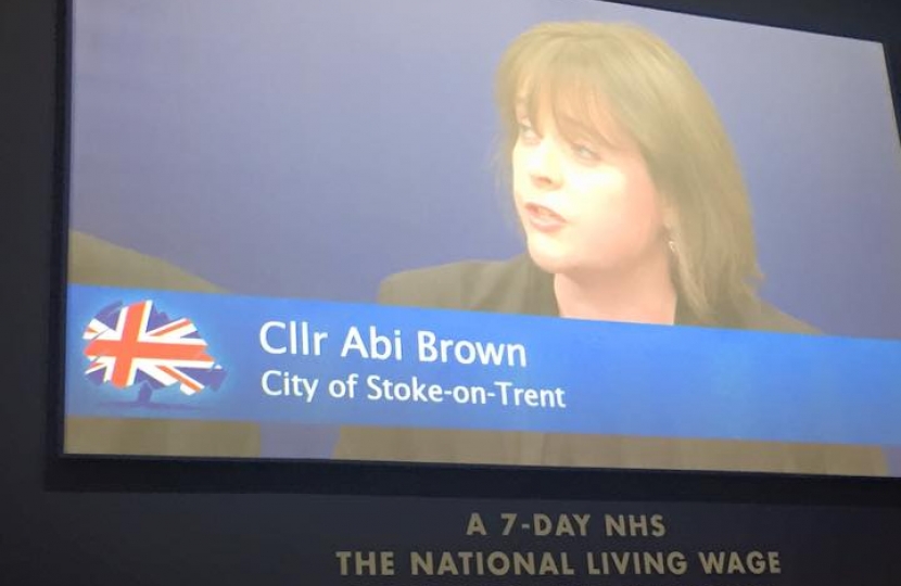 Cllr Abi Brown at the Conservative Party Conference 2015