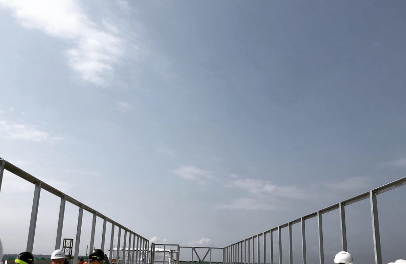 On the roof of the new Hilton Hotel, Stoke-on-Trent 