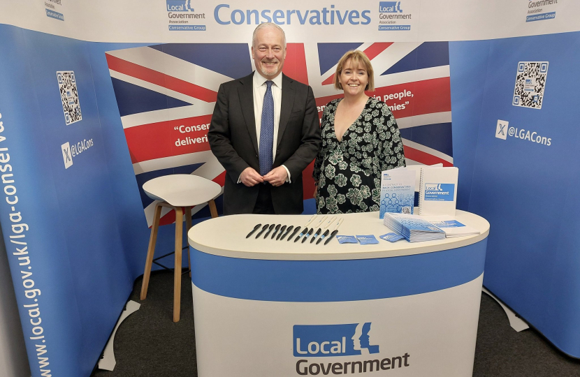 Abi Brown with Conservative Party Chairman Richard Fuller MP