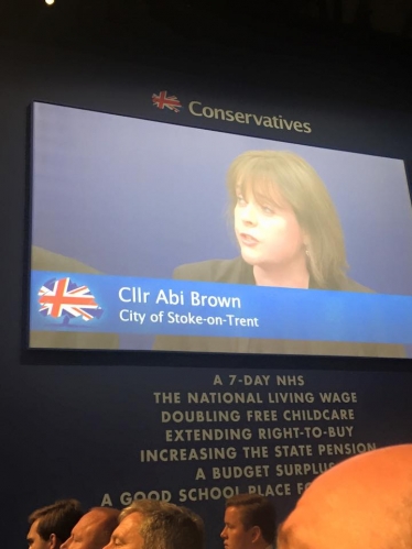 Cllr Abi Brown at the Conservative Party Conference 2015