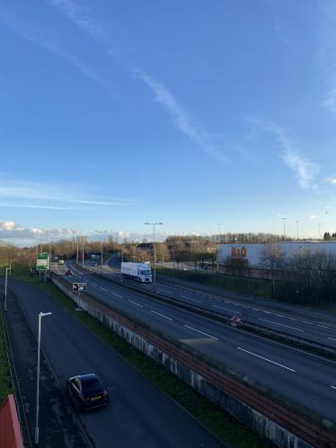 A50 roundabout at Catchems Corner